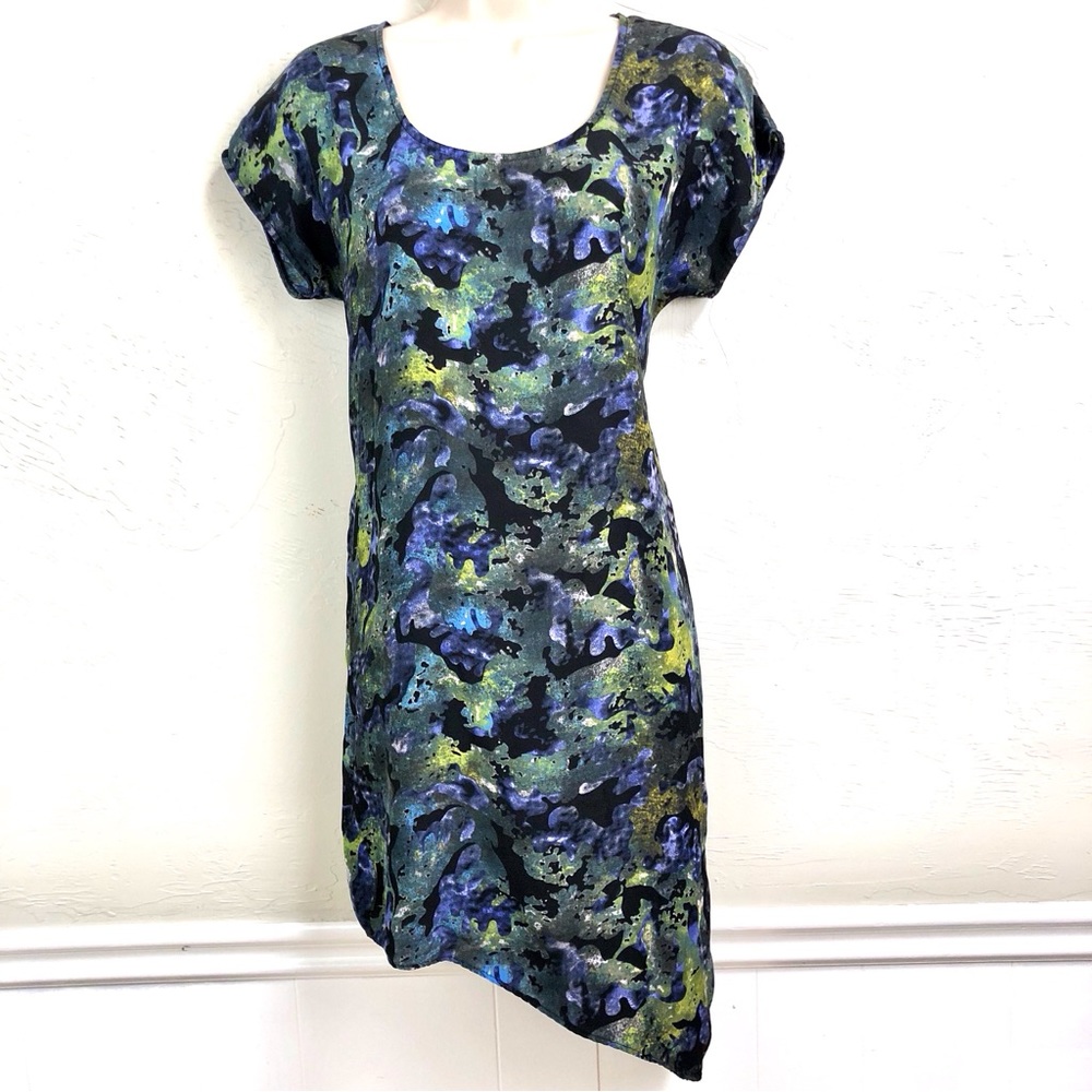 Silence + Noise Watercolor Shift Dress